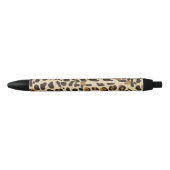 Leopard Jaguar Animal Print Pattern Zwarte Inkt Pen (Voorkant)