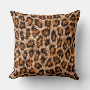 Leopard Jaguar Cat Brown bontpatroon-24609 Kussen