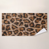 Leopard Jaguar Chat fourrure Brown Motif-24609 (Serviette de bain)