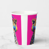 Leopard Jammin' Papieren Bekers (Links)