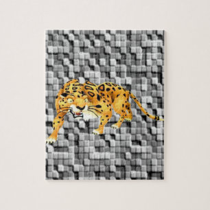 Leopard Jigzaag Puzzle Legpuzzel
