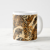 Leopard Jumbo-Mok afdrukken Extra Grote Beker (Voorkant rechts)