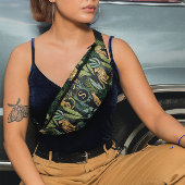 Leopard Jungle Forest Illustration Seamless Custom Heuptasje