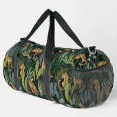 Leopard Jungle Forest Illustration Seamless Patter Plunjezak (Rechterhoek)