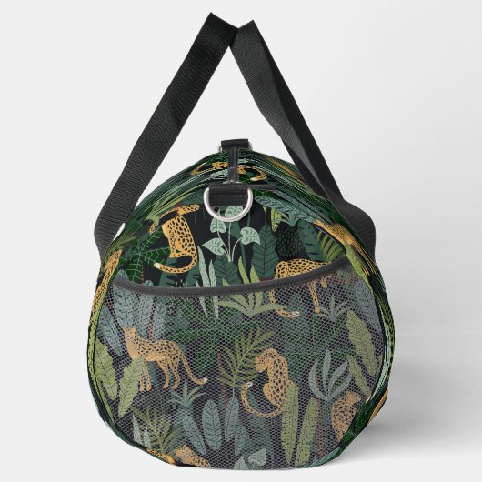Leopard Jungle Forest Illustration Seamless Patter Plunjezak (Rechts)