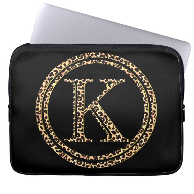 Leopard K Laptop Sleeve (Voorkant)