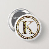 Leopard K Ronde Button 5,7 Cm (Voorkant /achterkant)