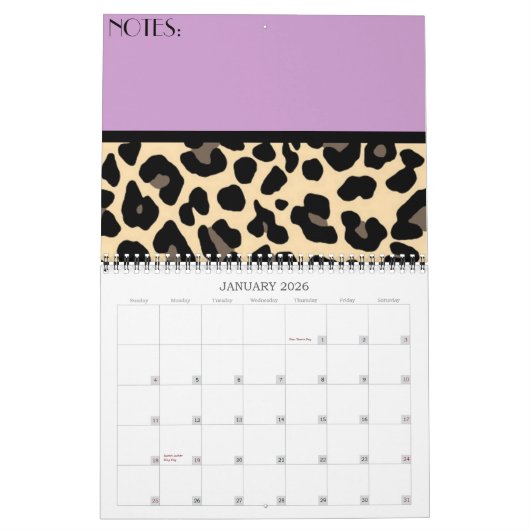 Leopard Kalender (Jan 2026)