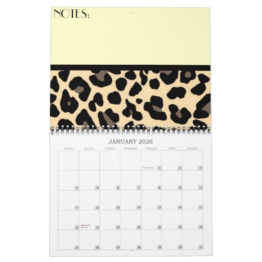 Leopard Kalender (Jan 2026)