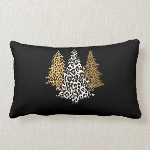 leopard kerstbomen cheetah cadeau voor kunstdrukke kussen