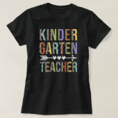 Leopard Kindergarten Leraar Laatste Dag van de Sch T-shirt (Design voorkant)