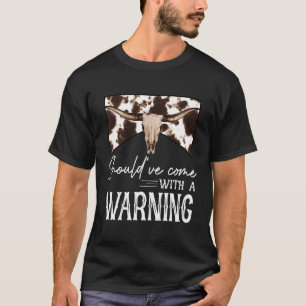 Leopard Koe Skull had met een waarschuwing moeten T-shirt