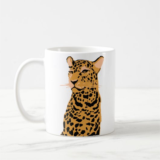 Leopard Koffiemok (Links)