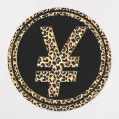 Leopard ¥ labels (Design 1)
