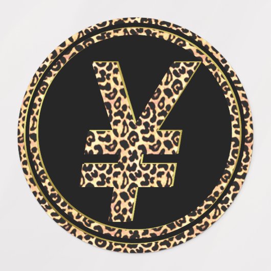 Leopard ¥ labels (Design 3)