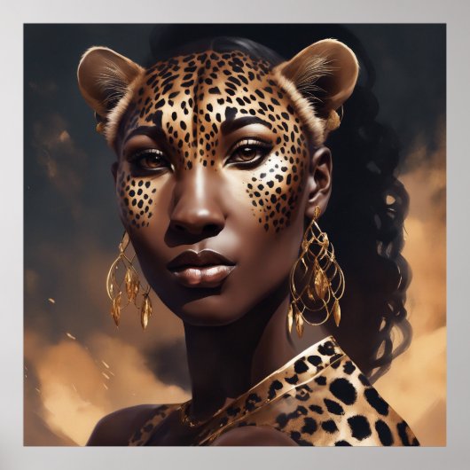 *Leopard Lady- Poster (Voorkant)