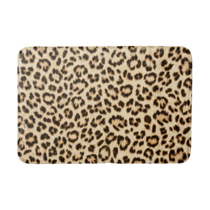 Leopard Lederen Print Patroon Monogram Badmat