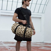 Leopard Lederen Print Patroon Monogram Plunjezak