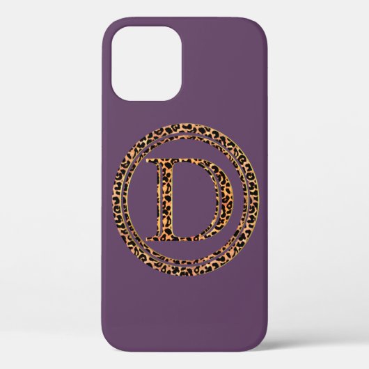 Leopard letter D Case-Mate iPhone Case (Achterkant)