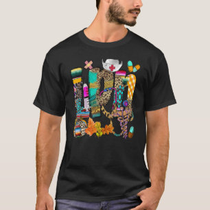 Leopard Lpn Herfst Nurse Licensed Practice Nurse T-shirt