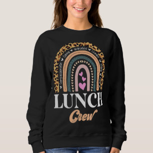 Leopard Lunch Crew Group Matching School Cafeteria Trui