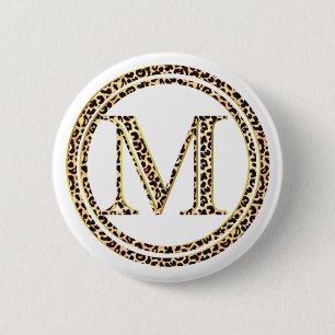 Leopard M Ronde Button 5,7 Cm