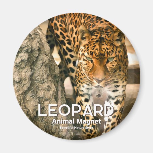 Leopard Magneet (Voorkant)