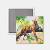 Leopard Magneet (Voorkant / Achterkant)