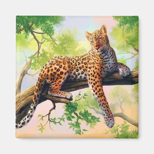 Leopard Magneet (Voorkant)