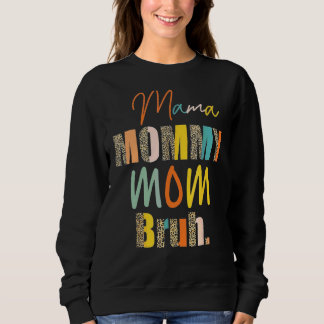 Leopard Mama Bruh Moederdag Womens Trui
