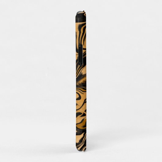 Leopard Marmer Swirls Fluid Art Abstract Case-Mate iPhone Case (Achterkant/rechts)