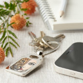 Leopard Meisje Sleutelhanger (Zijkant)