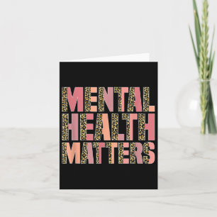 Leopard Mental Health's Awareness Month Kaart