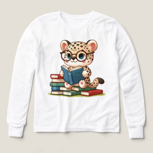 Léopard Mignon en Train de Lire (Motif recto)