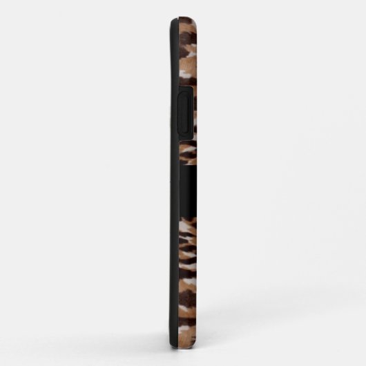 Leopard Monogram Iphone 5 Coque (Dos/Droite)