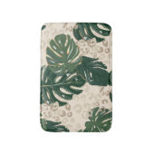 Leopard Monstera: Oerwouden . Badmat (Voorkant Verticaal)