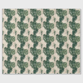 Leopard Monstera: Oerwouden . Cadeaupapier (Vlak)