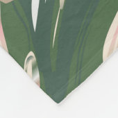 Leopard Monstera: Oerwouden . Fleece Deken (Hoek)