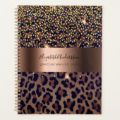 Leopard motif brun bronze noir 2024 (Devant)
