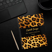 Leopard motif brun noir 2026
