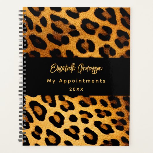 Leopard motif brun noir 2026 (Devant)