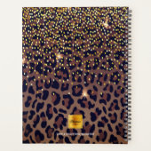 Leopard motif de motivation brun noir 2025 (Dos)