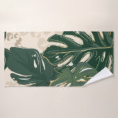 Leopard motif, poster de animal design transparent (Serviette de bain)