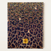 Léopard motivationnel motif brun noir 2025 (Dos)