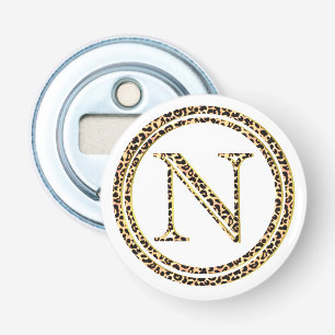 Leopard N Button Flesopener