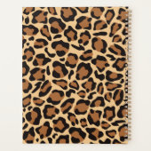 Leopard Naadloze Patroon Aangepaste Naam Planner (Achterkant)