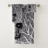 Léopard noir dans la jungle - dessin au crayon (En situation)