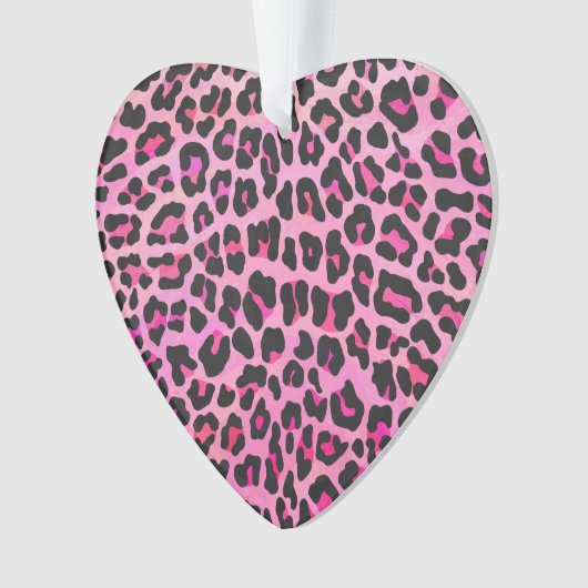 Léopard noir et rose chaud (devant)