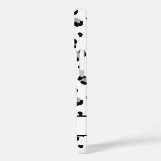 Léopard noir Personnalisé coque iphone moderne (Verso / Gauche)