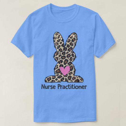 Leopard Nurse Practitioner Easter Bunny Future Nur T-shirt (Design voorkant)